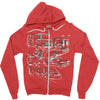 pour le transport Zipper Hoodie