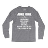 Super June Girl Long Sleeve Shirts