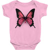 breast cancer butterfly Baby Bodysuit
