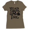 read a book, fool Ladies Fitted T-Shirt