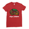 angry pumkin Ladies Fitted T-Shirt