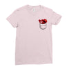 Cookie Monster Elmo Pocket Ladies Fitted T-Shirt