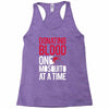 donating blood one mosquito funny Racerback Tank
