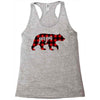papa christmas bear Racerback Tank