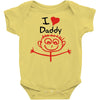 i love daddy Baby Bodysuit