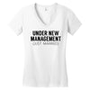 under new management just married Women's V-Neck T-Shirt