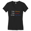 mommy daddy harrison baby name Women's V-Neck T-Shirt