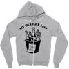 bucket list Zipper Hoodie