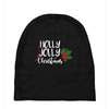holly jolly christmas Baby Beanies