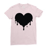 dripping heart melting heart Ladies Fitted T-Shirt