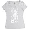 boat hair don't care Women's Triblend Scoop T-shirt