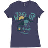 wake up and drink a coffee Ladies Fitted T-Shirt