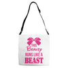 This Beauty Runs Like a Beast Adjustable Strap Totes