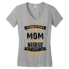Super Cool Mom Of A Freaking Awesome Nurse Women's V-Neck T-Shirt