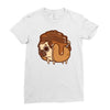 pancake pug Ladies Fitted T-Shirt