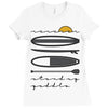 stand up paddle Ladies Fitted T-Shirt