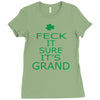 keep calm ireland Ladies Fitted T-Shirt