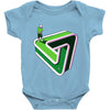 puzzled putter Baby Onesie