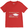kindergarten 2017 nailed it graduation V-Neck Tee
