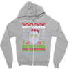 most wanted beard man this christmas Zipper Hoodie