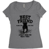Best Friend Pİtbull Women's Triblend Scoop T-shirt