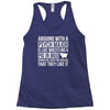 arguing with a psych major Racerback Tank