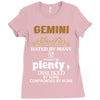 Gemini Hated By Many Wanted By Plenty Disliked By Some Confronted By N Ladies Fitted T-Shirt