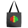 rasta skull and crossbones reggae dub club rave Tote Bags