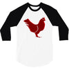 chiken red 3/4 Sleeve Shirt