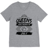 Queens Are Born In July V-Neck Tee