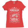 Vintage Aged To Perfection 1971 Ladies Fitted T-Shirt