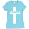 sinner christian god bible new Ladies Fitted T-Shirt