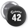 beavers 42 Pin-back button
