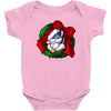 christmas wreath bluebie bust by bluekazenate Baby Onesie
