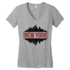 new york Women's V-Neck T-Shirt