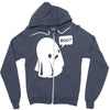 halloween boo Zipper Hoodie