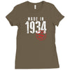 Made In 1934 All Original Part Ladies Fitted T-Shirt