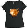 if it fits i sits Women's Triblend Scoop T-shirt
