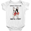 nobody listens to me Baby Bodysuit