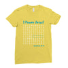 i Found Jesus Ladies Fitted T-Shirt