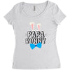 papa bunny Women's Triblend Scoop T-shirt