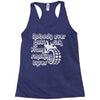 nobody ever got sick from smoking tyres Racerback Tank
