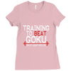 dragon ball z t shirt, train insaiyan t shirt training to beat goku dr Ladies Fitted T-Shirt