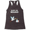 Baby On Board with Stork Racerback Tank