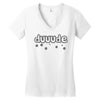 dude (3) Women's V-Neck T-Shirt