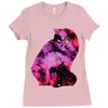celestial cat Ladies Fitted T-Shirt