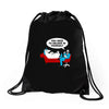 you need to believe in yourself Drawstring Bags