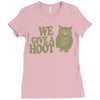 we give a hoot Ladies Fitted T-Shirt