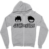 geeks vs nerds Zipper Hoodie