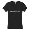 kawasaki team Women's V-Neck T-Shirt